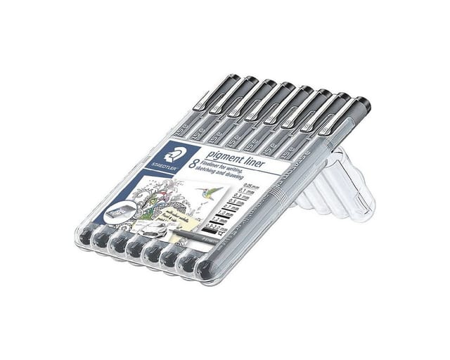 STAEDTLER 308SB8 - Pigmet Liner, mit 8 Strichbreiten