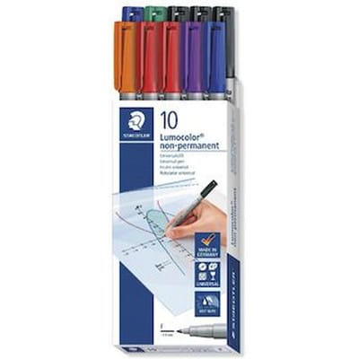STAEDTLER 316B10 - Non-permanent Stift F, 0,6 mm, Set, 10 Stifte