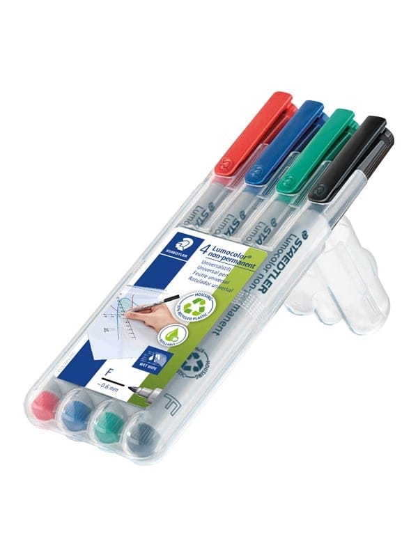 STAEDTLER 316WP4 - Non-permanent Stift F, 0,6 mm, Set, 4 Farben
