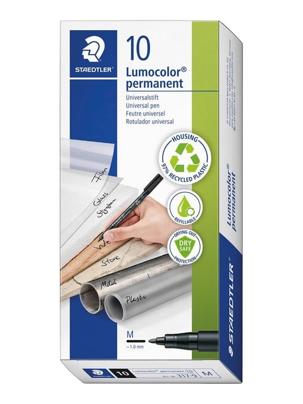 STAEDTLER 317GN - Permanent-Universalstift M,1,0 mm, grün