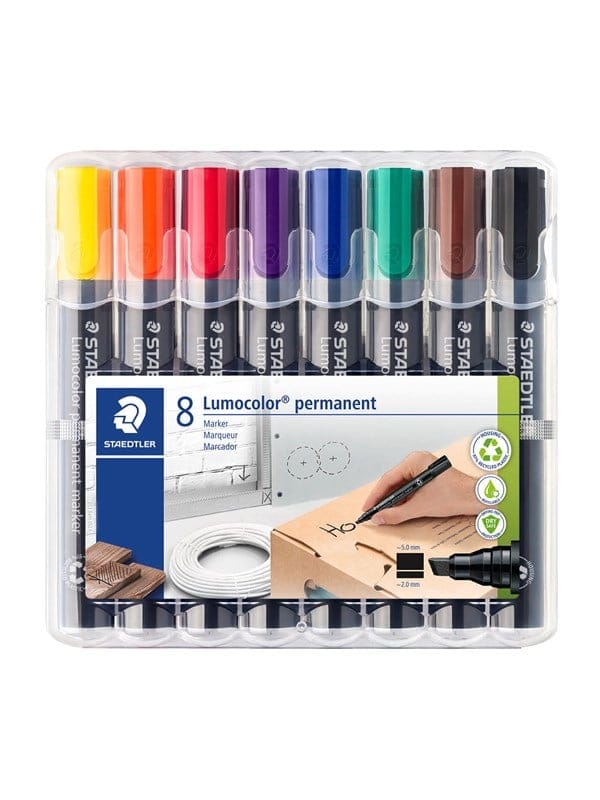 STAEDTLER 350WP8 - Permanent Marker, 2-5 mm, Set, 8 Farben