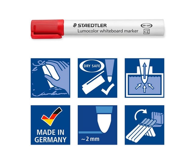STAEDTLER 351C4 - Whiteboard Marker, 2 mm, 4 Farben