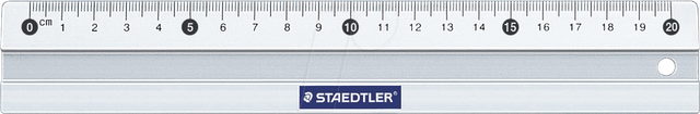 STAEDTLER 56320 - Aluminium-Lineal, 20 cm