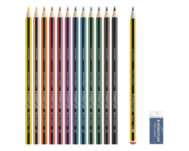 STAEDTLER 61SET6 - Buntstift, 12 Farben, Radiergummi und Bleistift