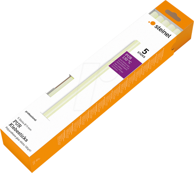 STEINEL 087395 - Heißklebestick PUR, 5 Stück. 130g