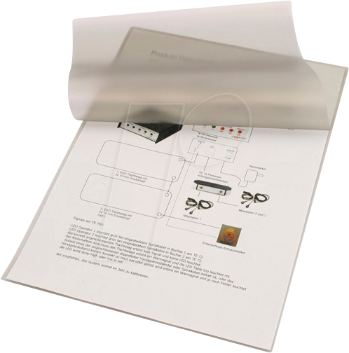 STX 921312000001 - Laminierfolien A4, klar transparent, 100 Stk.