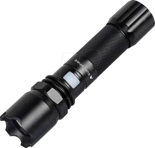 SUFI A10 - LED-Taschenlampe Superfire A10, 550 lm, schwarz, USB