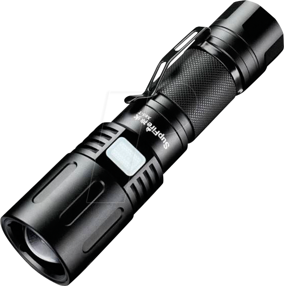 SUFI X60-T - LED-Taschenlampe Superfire X60-T, 1500 lm, schwarz, USB