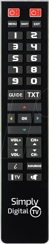 SUPER SIMPLY DIG - Simply Digital TV 2in1 - Universalfernbedienung