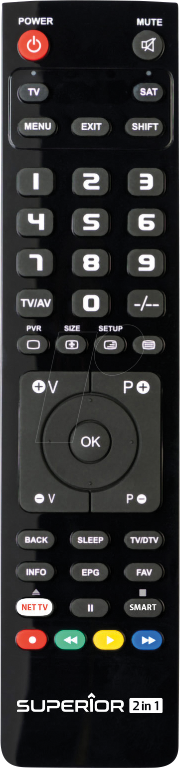 SUPER SLIM 2 - Superior Slim 2in1 Universalfernbedienung