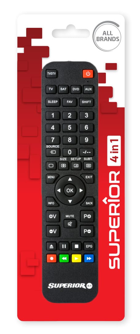 SUPER SLIM 4 - Superior Slim 4in1 Universalfernbedienung