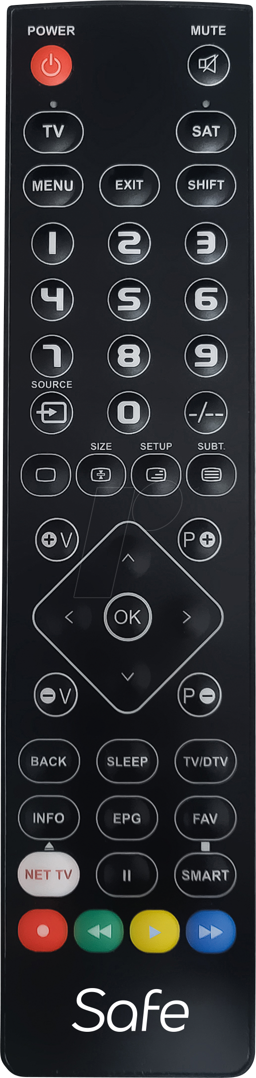 SUPER SLIM SAFE - Superior Slim Safe - abwischbare Universalfernbedienung