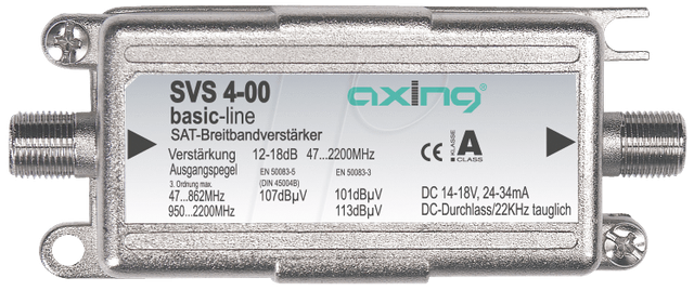 SVS 4 - SAT Breitbandverstärker, Leitungsverstärker 18 dB