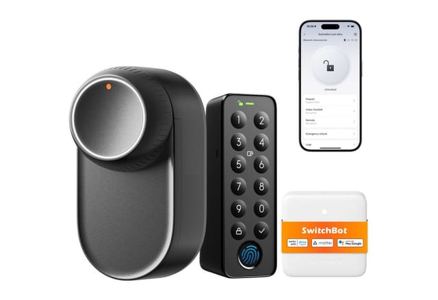 SWB W5600000BKH - Smart Lock Set + Hub Mini Matter + Keypad, schwarz