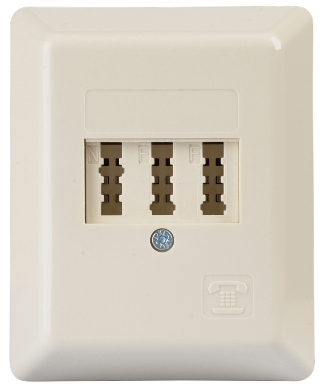 TAE 3X6NFF-AP - TAE Anschlussdose, N/F/F-kodiert, Aufputz