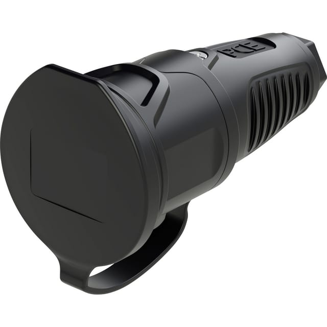 TAUR2 2511-SS - Gummi-Kupplung Taurus2, Typ F - CEE 7/3, schwarz
