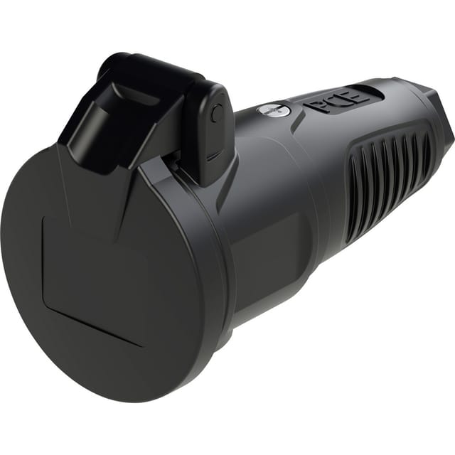 TAUR2 2512-SS - Gummi-Kupplung Taurus2, Typ F - CEE 7/3, schwarz