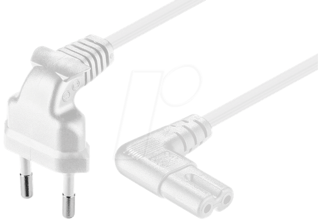 ADC 1000 WS GG - Netzkabel, Eurostecker, gew, 10 m, ws, C7 gew