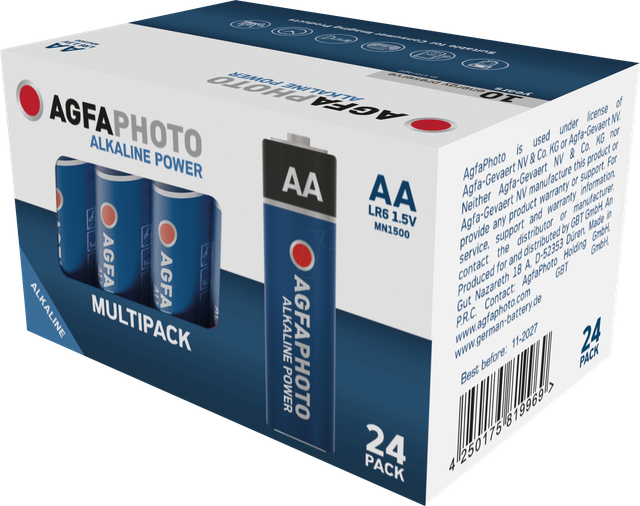 AGFA ALK AA24 - Power, Alkaline Batterie, AA (Mignon), 24er-Pack
