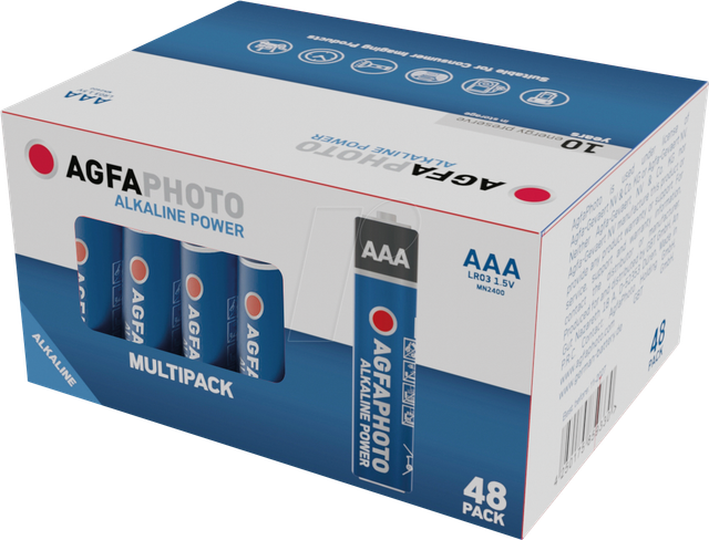 AGFA ALK AAA48 - Power, Alkaline Batterie, AAA (Micro), 48er-Pack