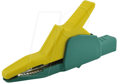 AK 2 B 2540 I GG - Abgreifklemme, 4 mm, gelb-grün, gesichert
