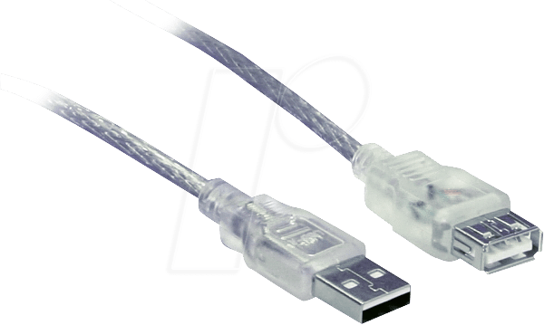 AK 669-5,0 - USB 2.0 Kabel, A Stecker auf A Buchse, 5,0 m