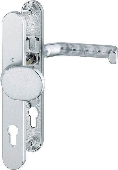 Hoppe Aluminium-schmalschild-wechsel-garnitur Für Profiltüren Liverpool Grt/f1/8/pz-92/67-72 - 3172051