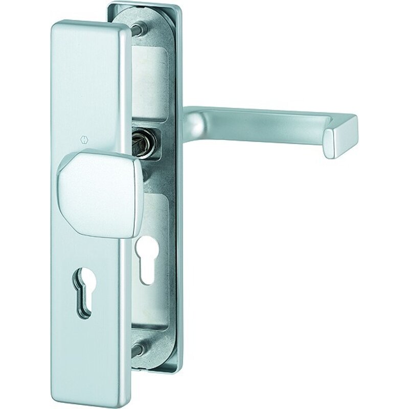 Hoppe Aluminium-feuerschutz-schutz-langschild-wechsel-garnitur Dallas Grt/es1/f1/9/fdw-prv/pz-72/42-47 - 3919952