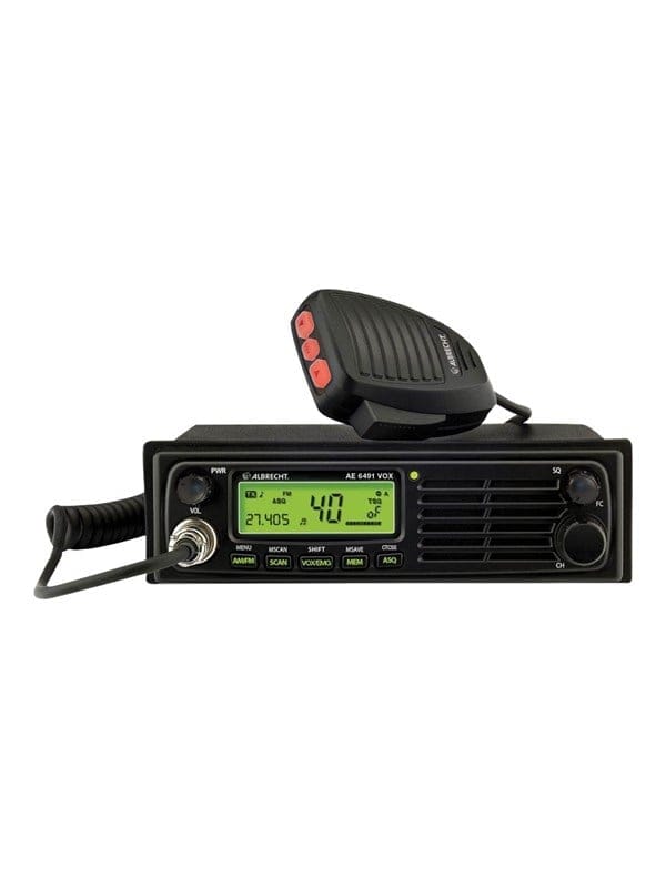 ALBRECHT AE6491V - CB-Mobilfunkgerät, 12/24 Volt Version, CTCSS, 4 Watt AM/FM