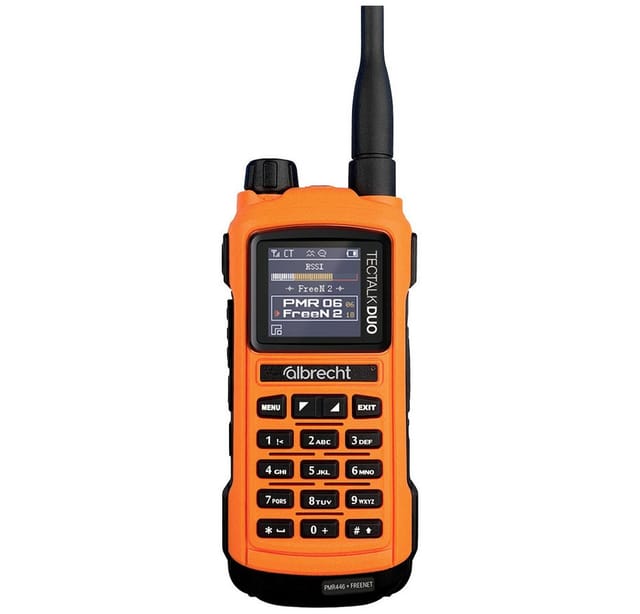 ALBRECHT TT DO1 - Funkgerät, Tectalk Duo, PMR446 + Freenet, Orange