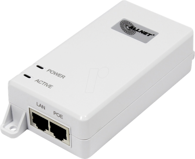 ALLNET ALL0488V6 - Power over Ethernet (PoE+) Injektor, max 30,0W