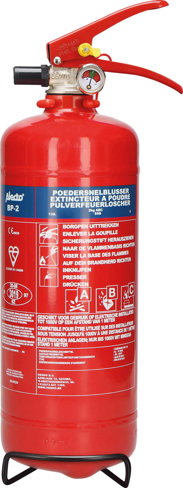ALO BP-2 - Feuerlöscher, Pulver, 2 kg
