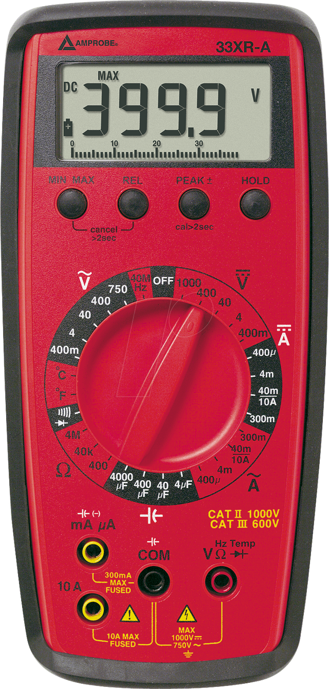 AMPROBE 33XR-A - Multimeter 33XR-A, digital, 3999 Counts