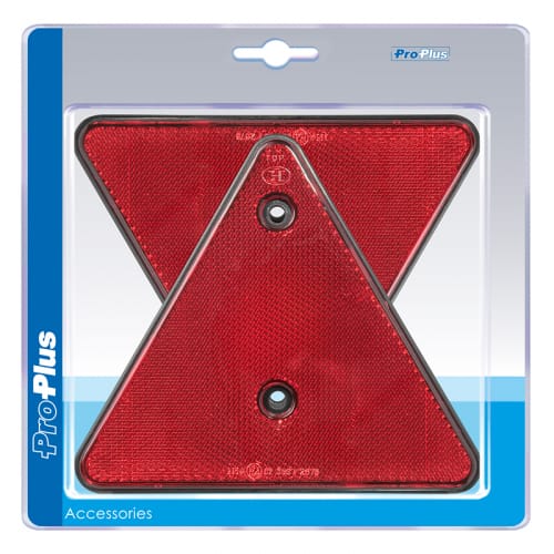ANHGR 343751 - Anhänger - Reflektor, dreieckig, rot, 2er-Set