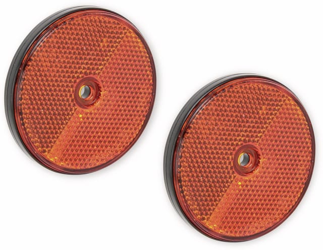 ANHGR 36500 - Anhänger - Reflektor, rund, orange, 2er-Set