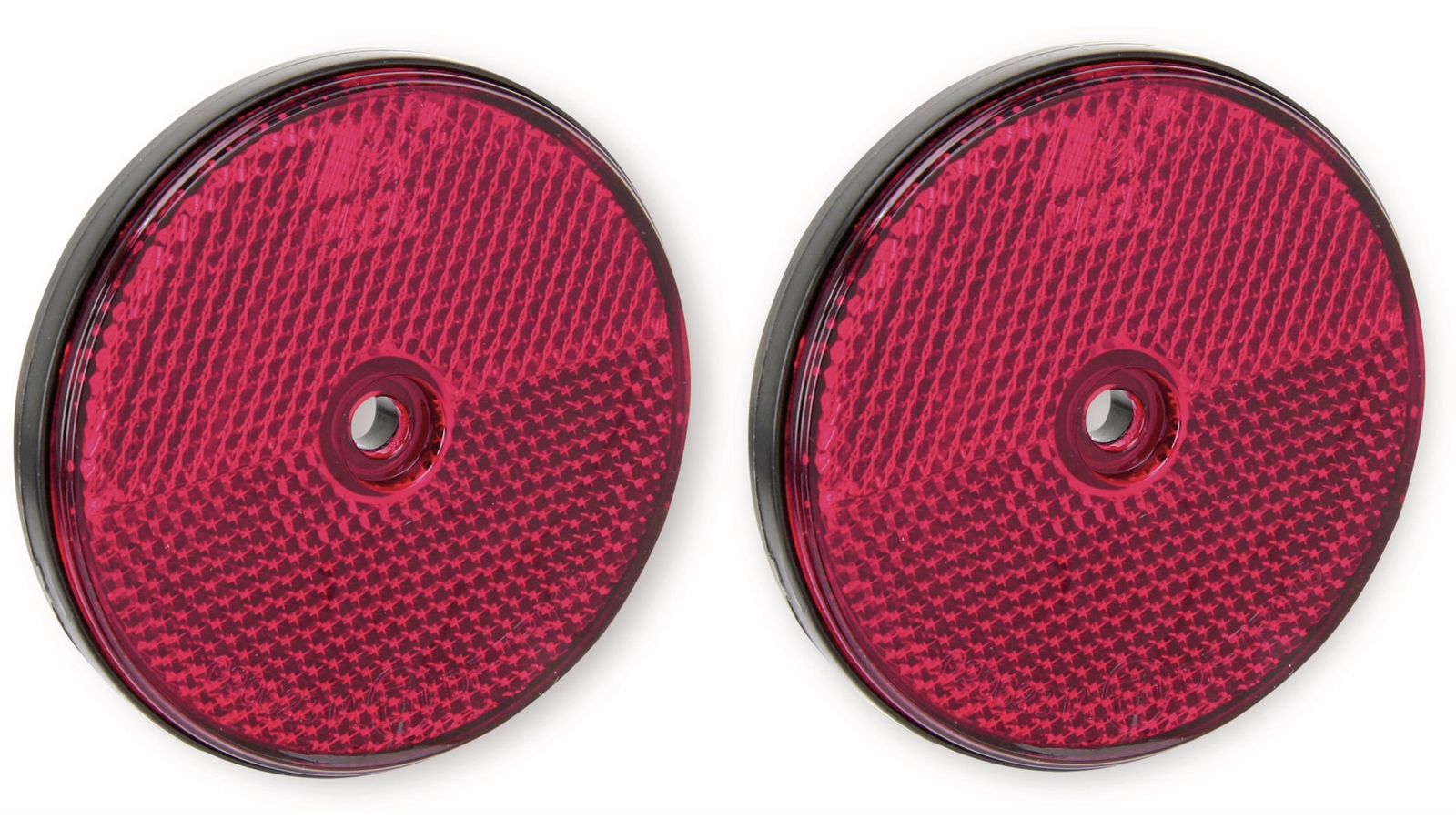 ANHGR 36502 - Anhänger - Reflektor, rund, rot, 2er-Set