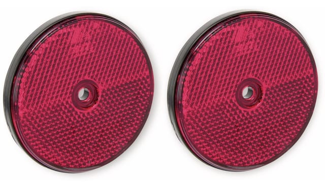 ANHGR 36502 - Anhänger - Reflektor, rund, rot, 2er-Set