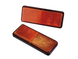 ANHGR 36503 - Anhänger - Reflektor, eckig, orange, 2er-Set