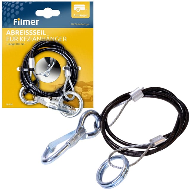 ANHGR 36525 - Anhänger - Abreißseil mit Haken/Ringen