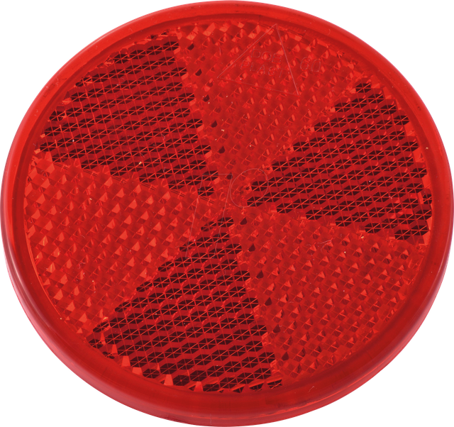 ANHGR 6013 - Anhänger - Reflektor, rund, selbstklebend, rot