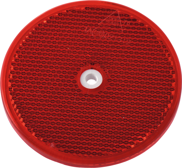 ANHGR 7603 - Anhänger - Reflektor, rund, mit Bohrung, rot