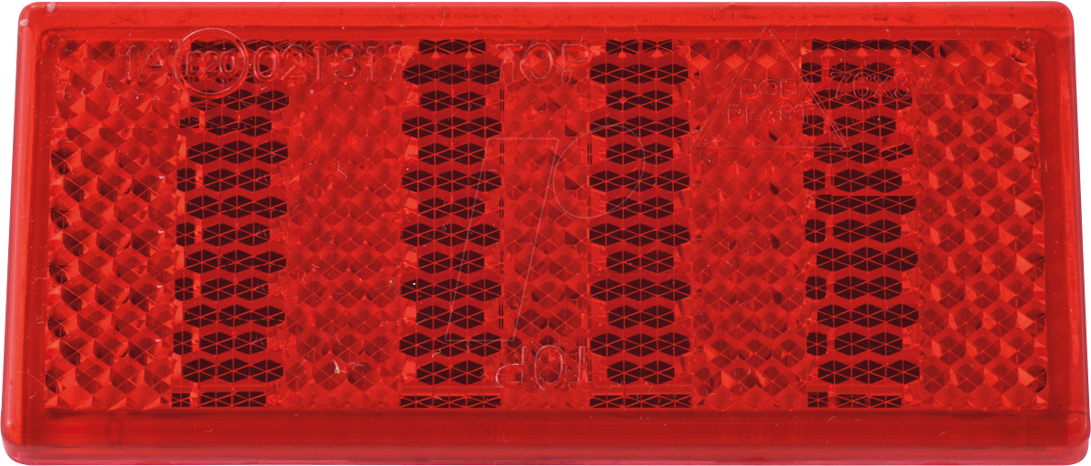 ANHGR 763413 - Anhänger - Reflektor, eckig, selbstklebend, rot