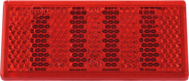 ANHGR 763413 - Anhänger - Reflektor, eckig, selbstklebend, rot
