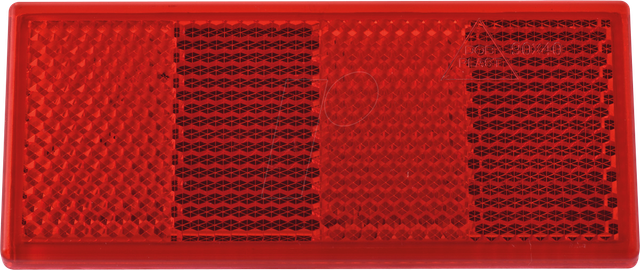 ANHGR 904013 - Anhänger - Reflektor, eckig, selbstklebend, rot