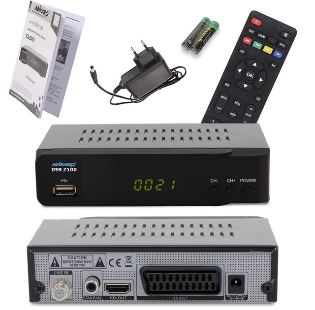 ANK DSR 2100 - Receiver, DVB-S2, 1080p, DSR 2100 ohne PVR