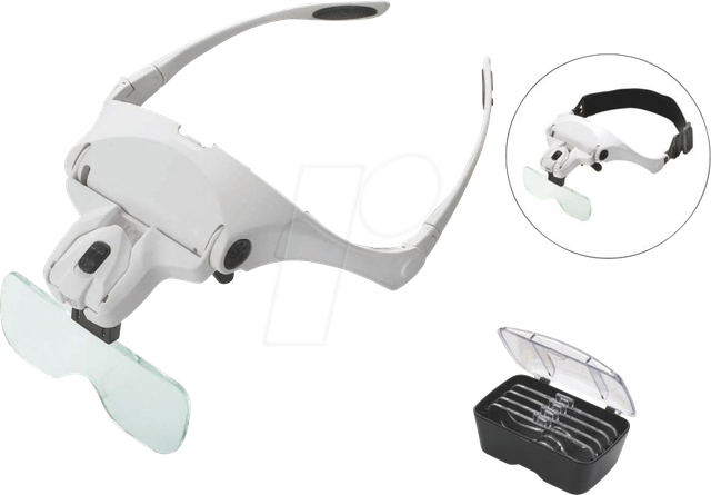 ANMAS 9892B2 - Lupenbrille, LED mit 5 Linsen