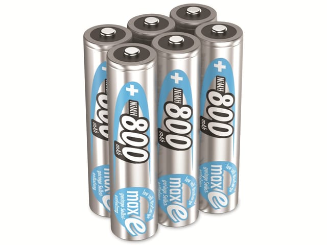 ANS 1321-0000510 - NiMH-Akku maxE, AAA (Micro), 800 mAh, 6er-Pack