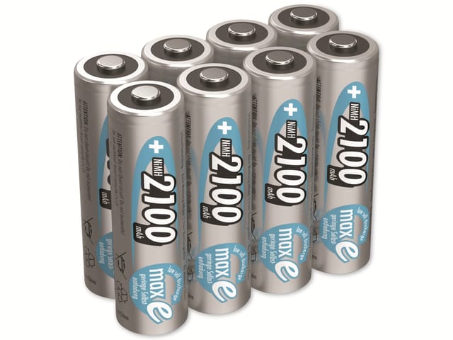 ANS 1322-0001510 - NiMH-Akku maxE, AA (Mignon), 2100 mAh, 8er-Pack