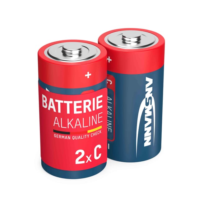 ANS 1513-0000 - Red, Alkaline Batterie, C (Baby), 2er-Pack