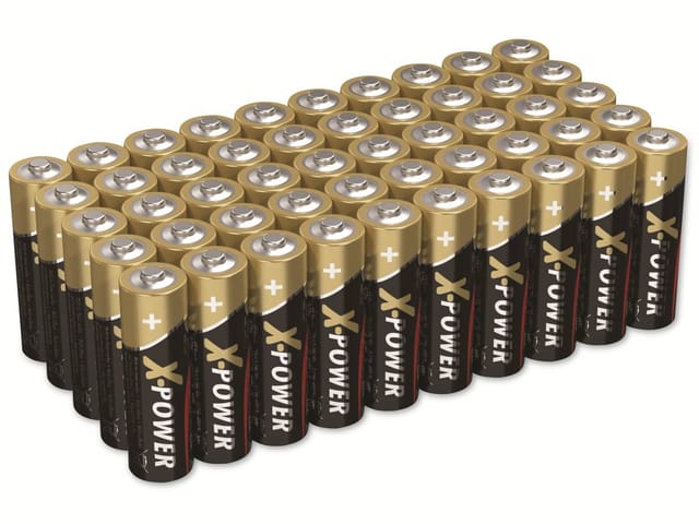 ANS 1522-0045 - Alkaline Batterie, X-Power, AA (Mignon), 50er-Pack